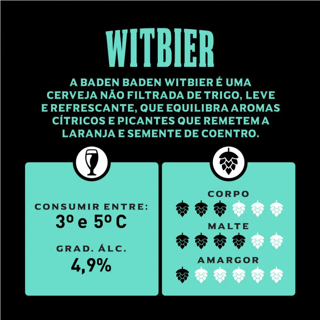 Cerveja Baden Baden Witbier - 350ml - Imagem 2