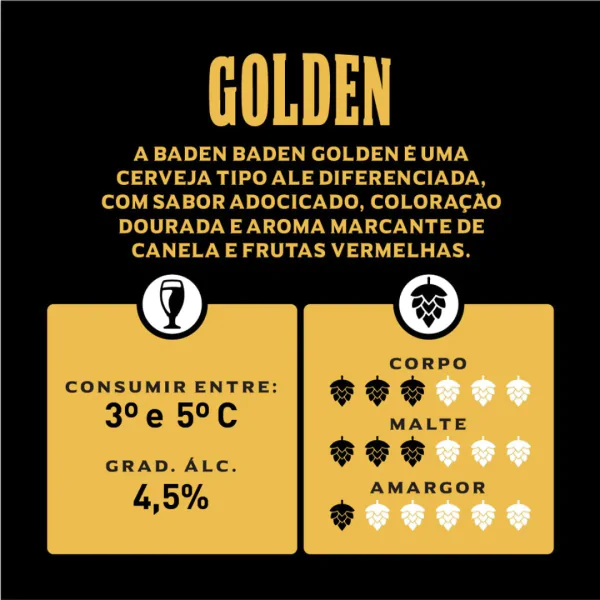 Cerveja Baden Baden Golden - 350ml - Imagem 2