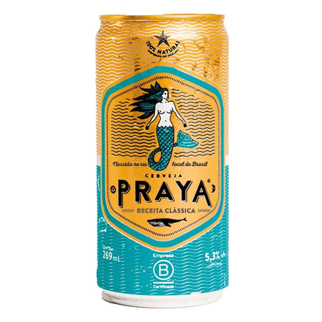 Cerveja Trigo Praya Golden Original - 269ml - Imagem 1