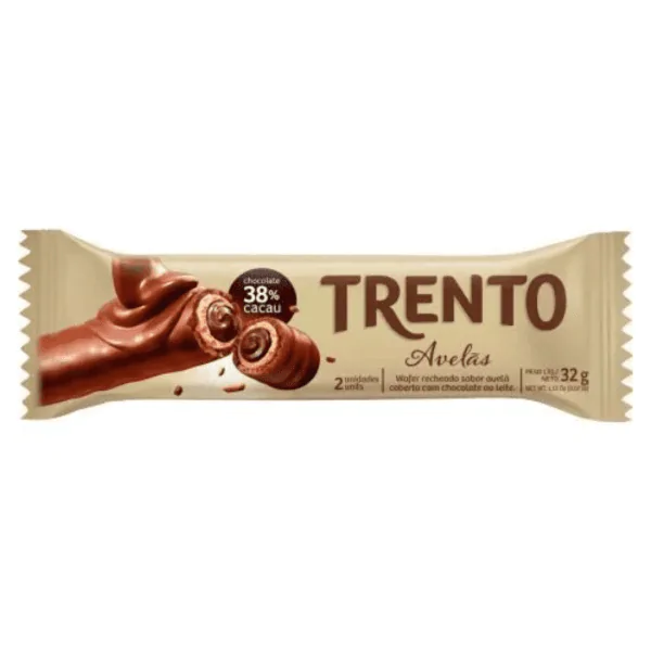 Chocolate Wafer Trento Avelã - 29gr