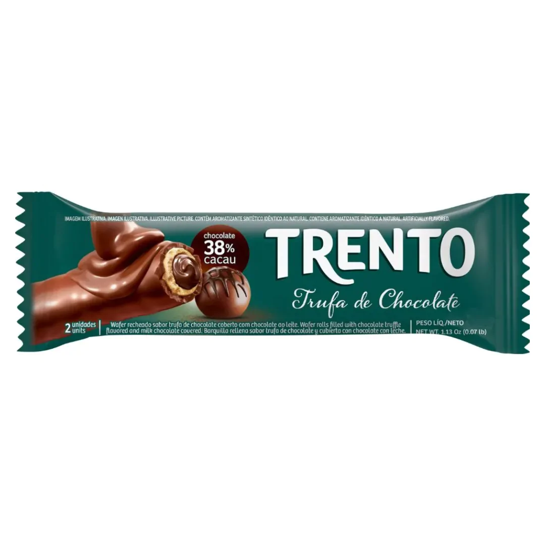 Chocolate Wafer Trento Trufa de Chocolate - 29gr - Imagem 1