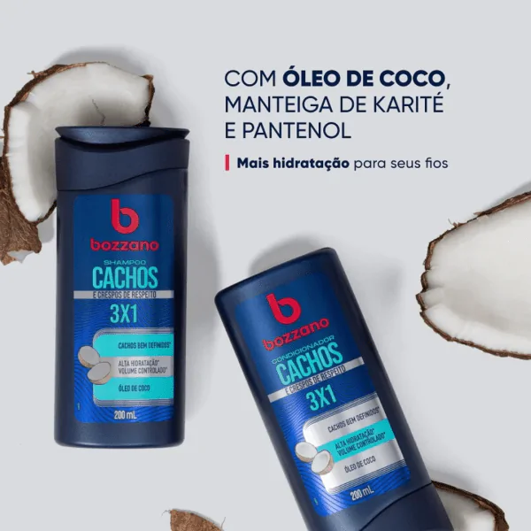 Condicionador Bozzano Cachos e Crespos 3 em 1 - 200ml - Imagem 3