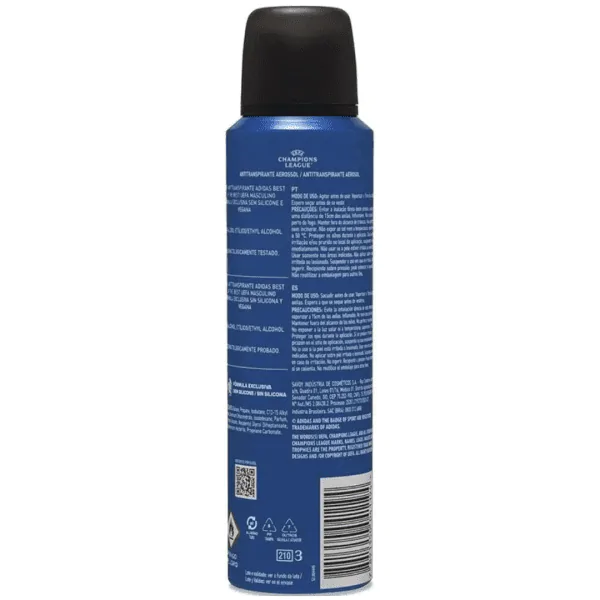 Desodorante Adidas Men UEFA - 150ml - Imagem 2