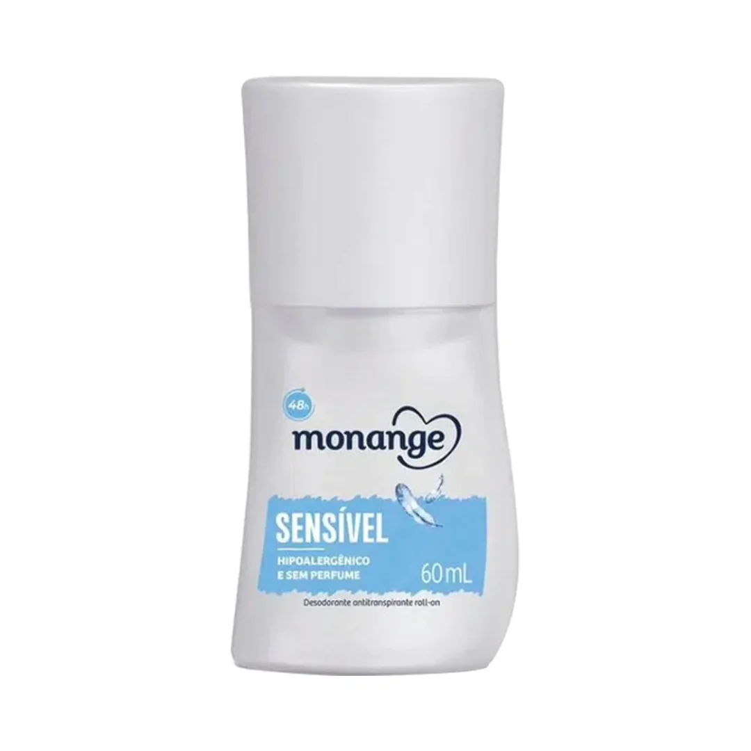 Desodorante Monange Roll On Sensível Sem Perfume - 60ml - Imagem 1