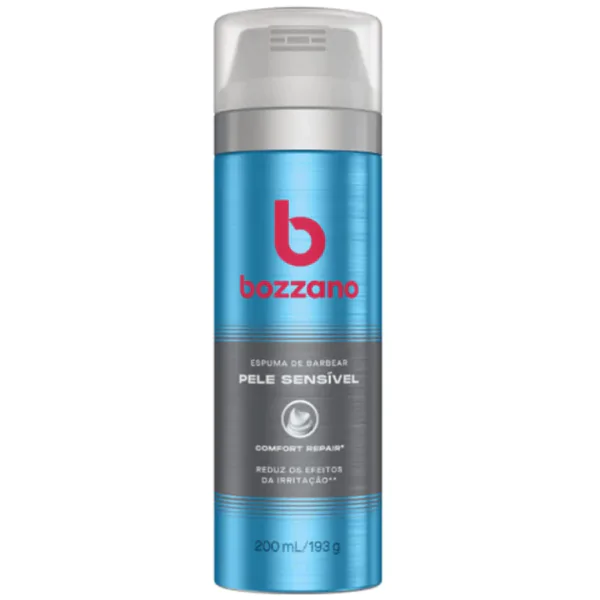 Espuma de Barbear Bozzano Pele Sensível - 200ml