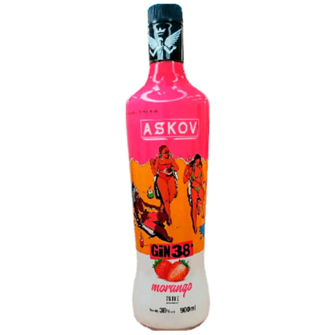 Gin Doce Askov Morango - 900ml - Imagem 1