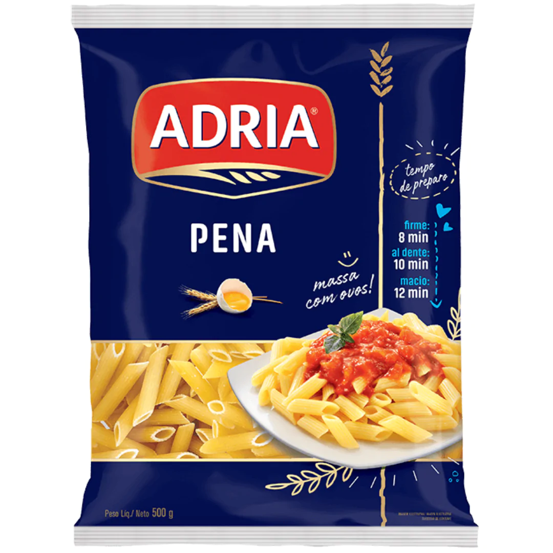 Macarrão Adria Pena Ovo - 500gr - Imagem 1
