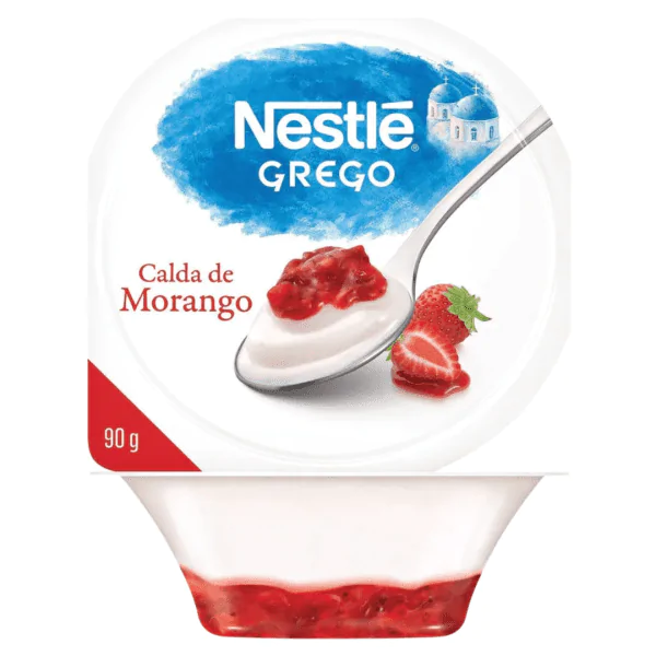 Iogurte Nestlé Grego Calda Morango - 90gr