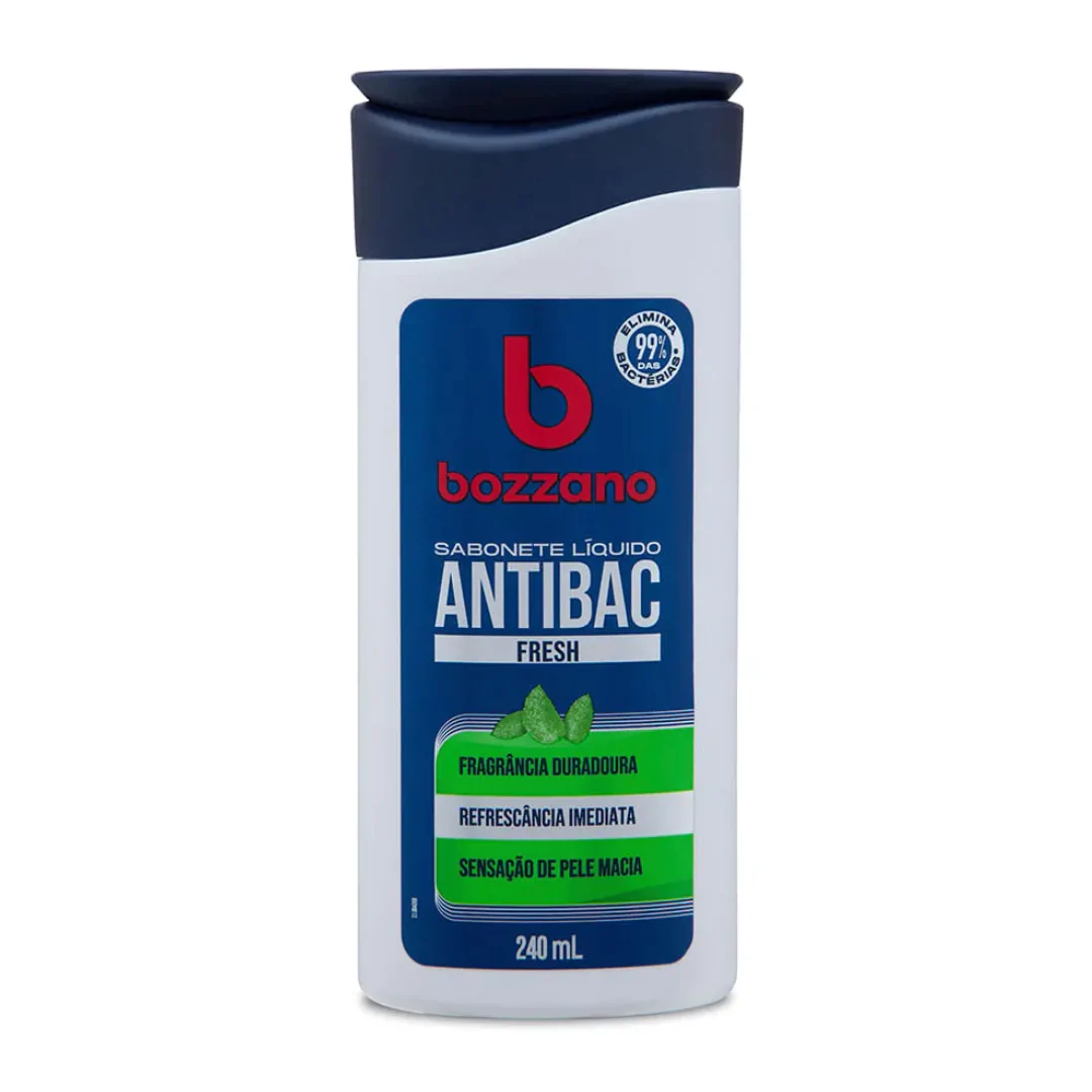 Sabonete Líquido Bozzano Antibac Fresh - 240ml-1 Sabonete Líquido Bozzano Antibac Fresh - 240ml - Imagem 1