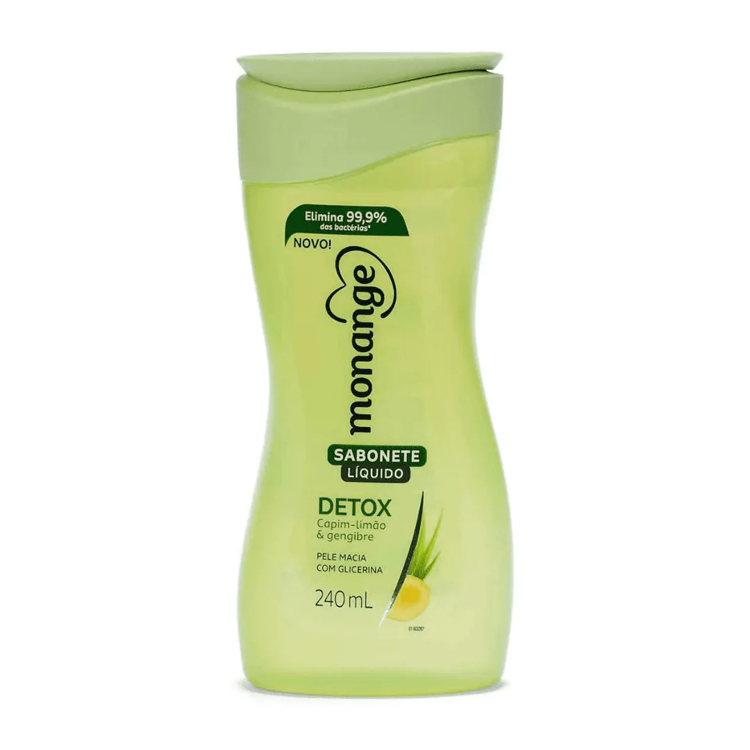 Sabonete Líquido Monange Detox - 240ml-1 Sabonete Líquido Monange Detox - 240ml - Imagem 1