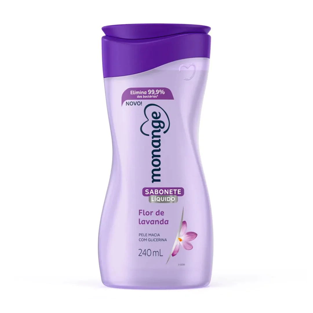 Sabonete Líquido Monange Flor de Lavanda - 240ml - Imagem 1
