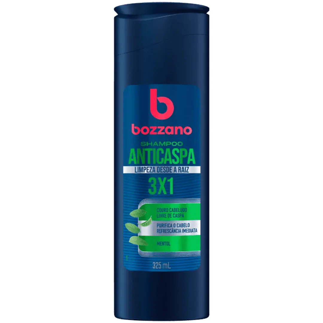 Shampoo Bozzano Anticaspa 3 em 1 - 325ml - Imagem 1