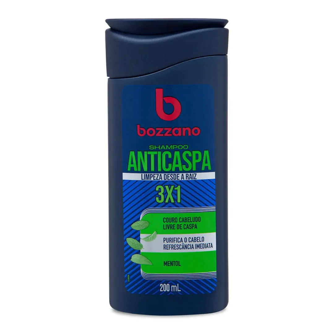 Shampoo Bozzano Anticaspa 3 em 1 - 200ml - Imagem 1