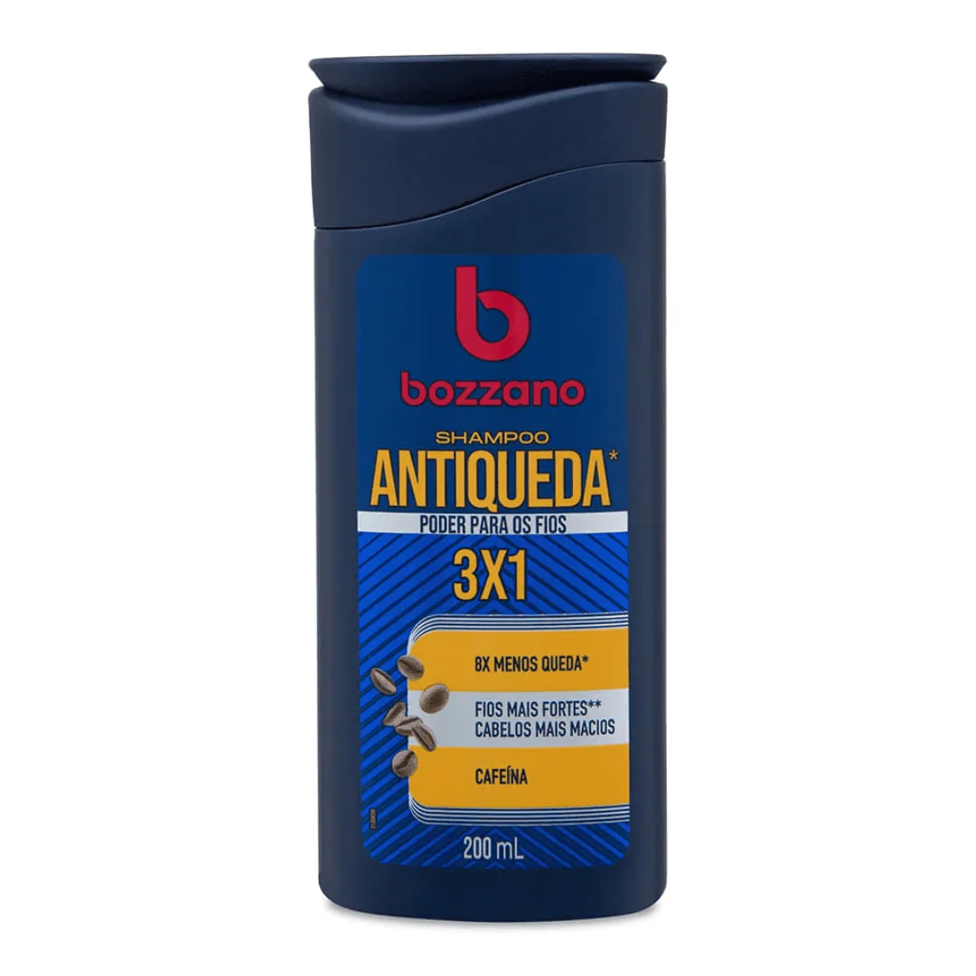 Shampoo Bozzano Antiqueda 3 em 1 - 200ml - Imagem 1