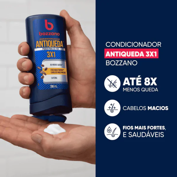 Shampoo Bozzano Antiqueda 3 em 1 - 200ml - Imagem 3