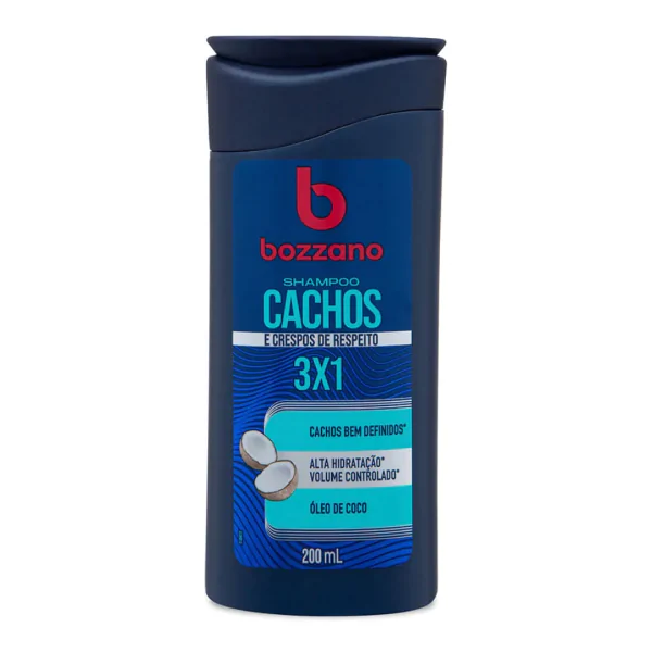 Shampoo Bozzano Cachos e Crespos 3 em 1 - 200ml