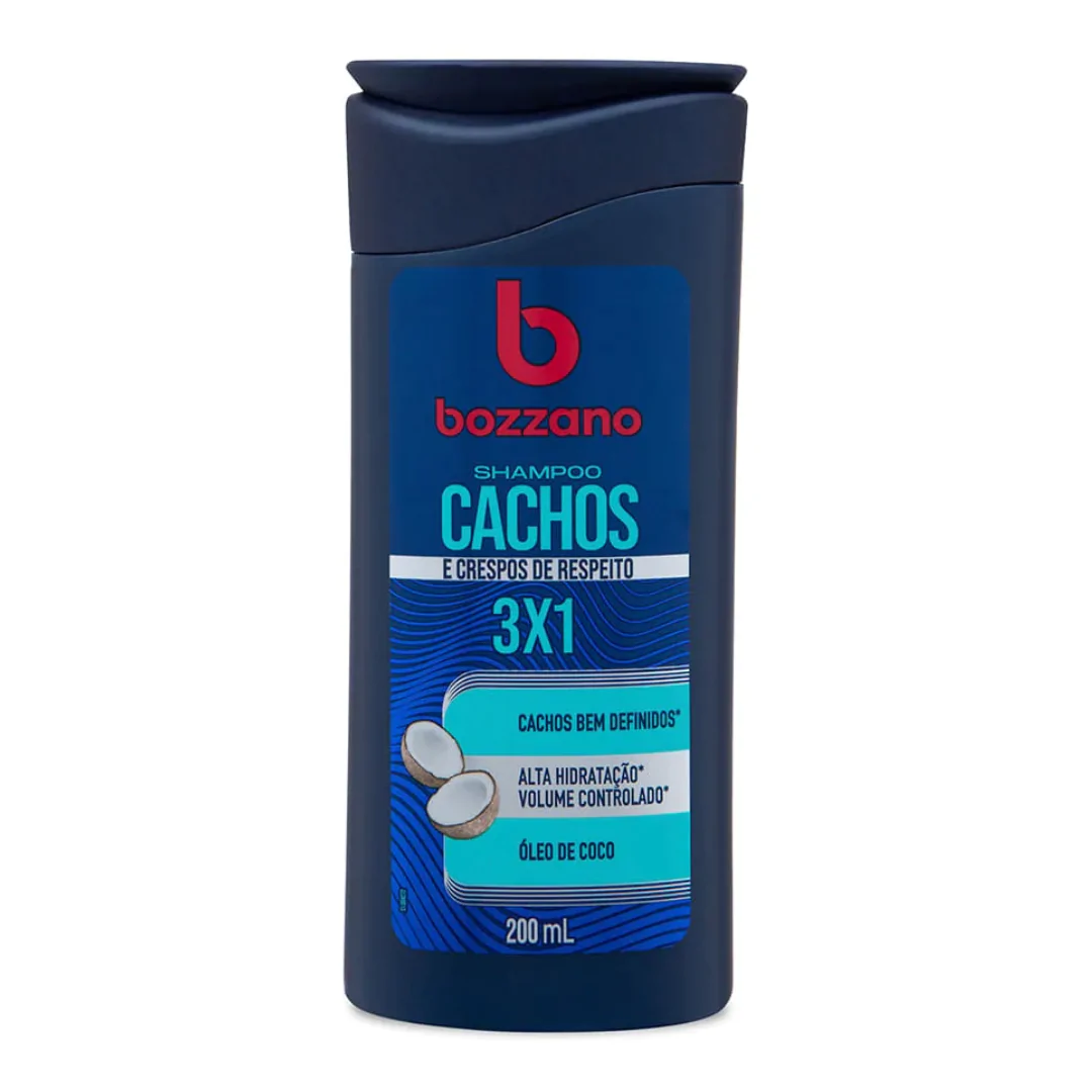 Shampoo Bozzano Cachos e Crespos 3 em 1 - 200ml - Imagem 1