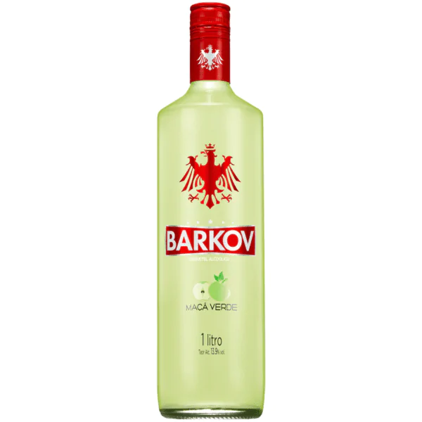 Vodka Barkov Maçã Verde - 1L