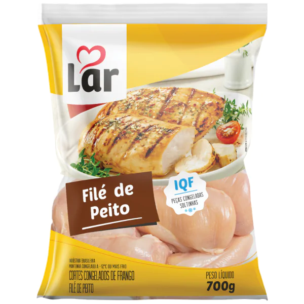 Filé de Peito de Frango Lar 1a1 - 700gr