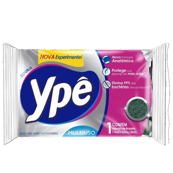 Esponja de Limpeza Anatômica Ypê - 1und - Imagem 1