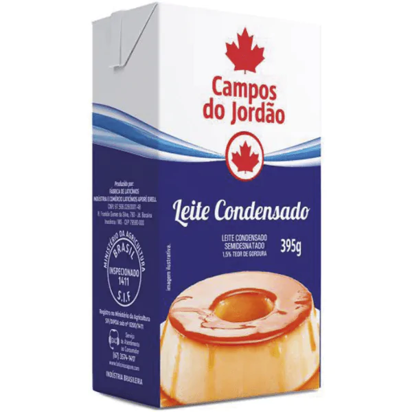 Leite Condensado Campos do Jordão Semidesnatado - 395gr - Imagem 1