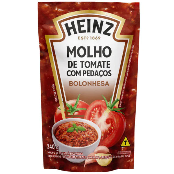 Molho de Tomate Heinz Bolonhesa - 300gr - Imagem 1
