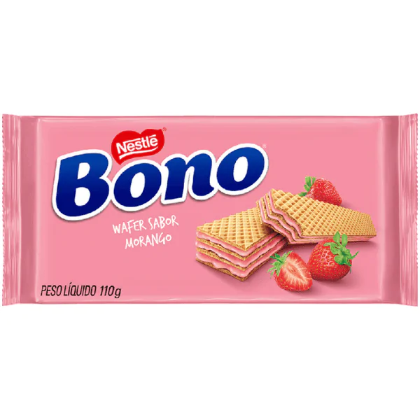 Wafer Nestlé Bono Morango - 110gr