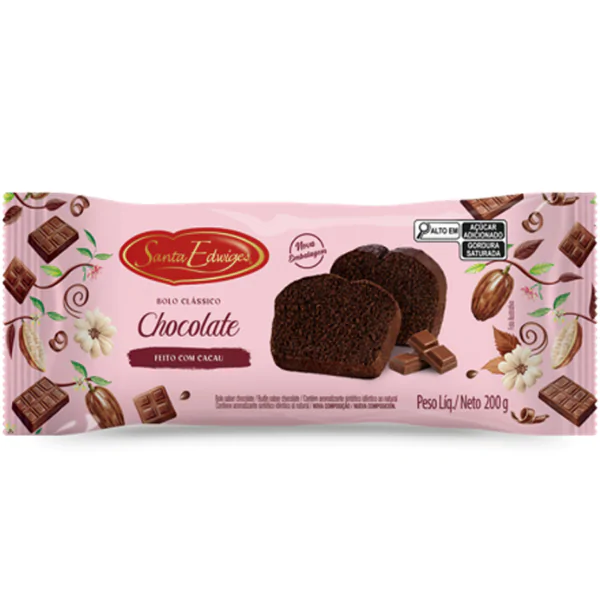 Bolo Santa Edwiges Chocolate- 250gr - Imagem 1