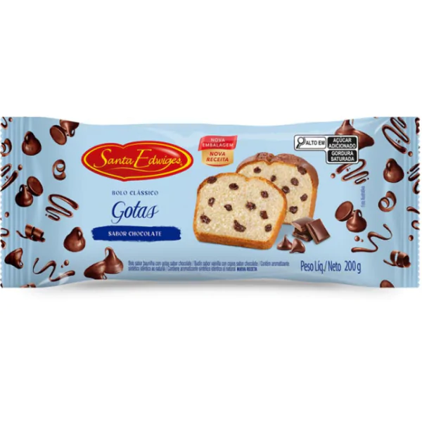 Bolo Santa Edwiges Gotas de Chocolate - 250gr