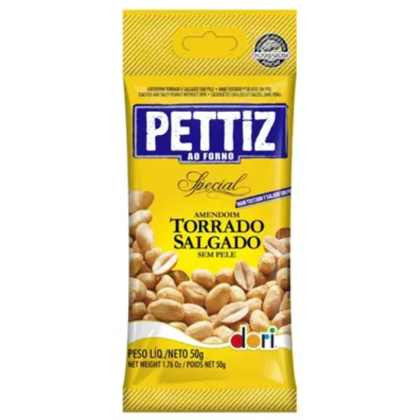 Amendoim Torrado Salgado Pettiz - 50gr