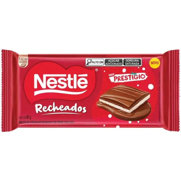 Barra de Chocolate Nestlé Recheio Prestígio - 90gr