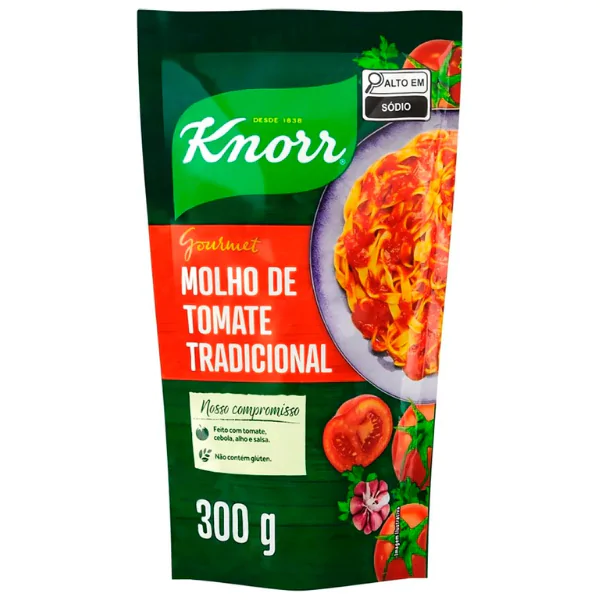Molho de Tomate Knnor Tradicional - 300gr - Imagem 1