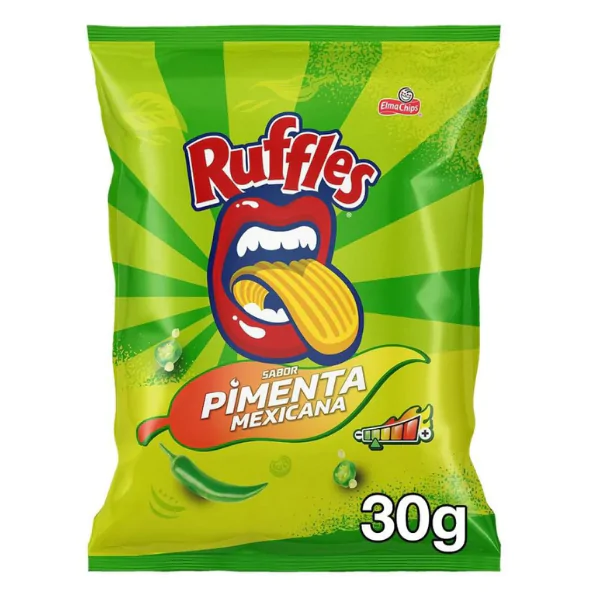 Salgadinho Ruffles Pimenta Mexicana - 32gr