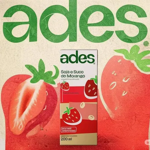 Bebida Ades de Soja Morango - 200ml - Imagem 2