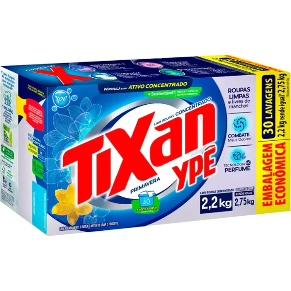 Detergente em Pó Tixan Primavera - 2,2Kg