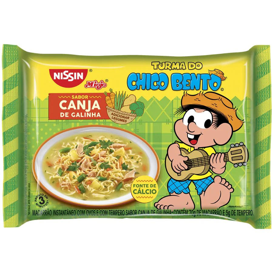 Macarrão Instantâneo Nissin Miojo T. Mônica Canja de Galinha - 75gr-1 Macarrão Instantâneo Nissin Miojo T. Mônica Canja Galinha- 75gr - Imagem 1