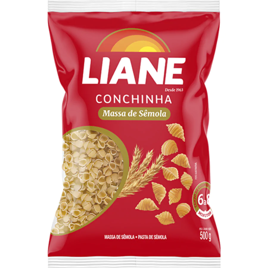 Macarrão Liane Conchinha - 500gr-1 Macarrão Liane Conchinha - 500gr - Imagem 1