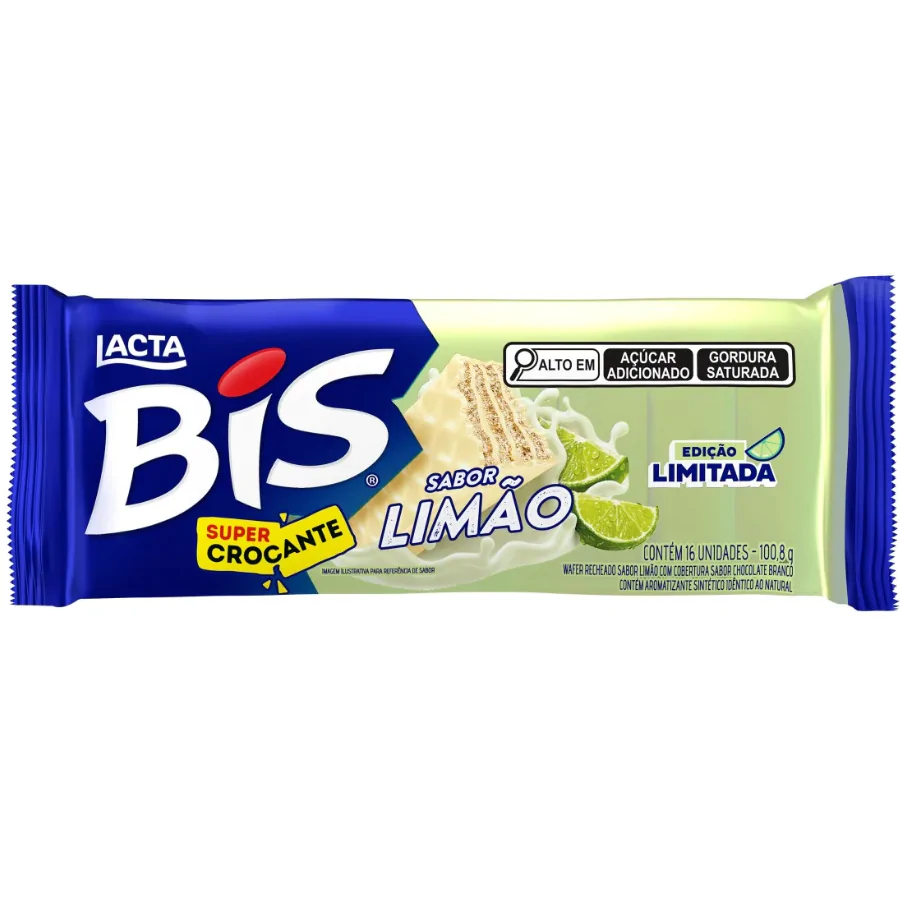 Bis Lacta Chocolate Limão - 100,8gr - Imagem 1