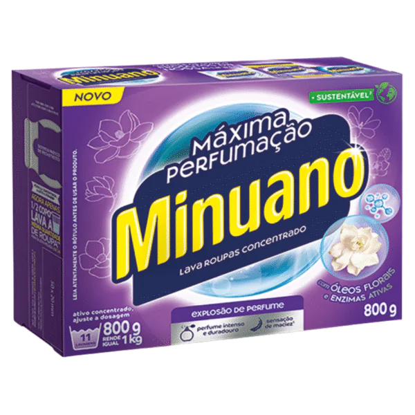 Sabão em Pó Minuano Máxima Perfumação - 800gr