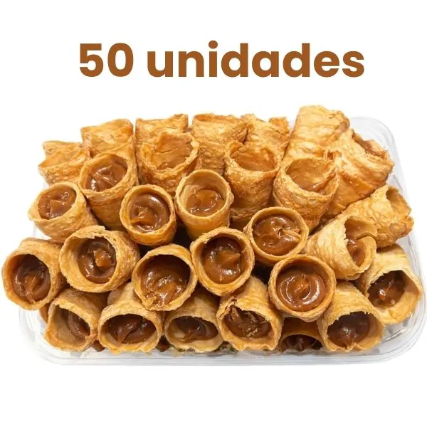 Canudo Recheio Doce de Leite - 50und