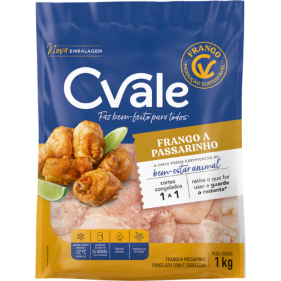 Frango a Passarinho 1a1 CVale - 1Kg - Imagem 1