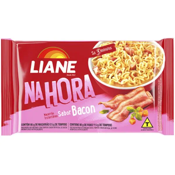 Macarrão Instantâneo Liane Miojo Bacon - 80gr