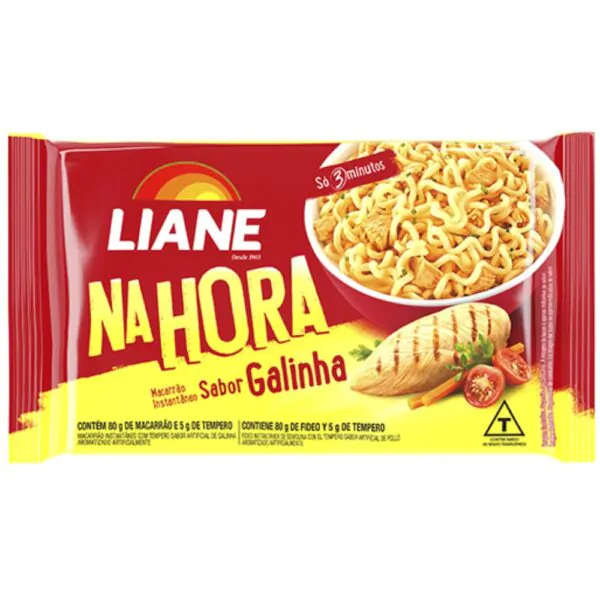 Macarrão Instantâneo Liane Miojo Galinha - 80gr