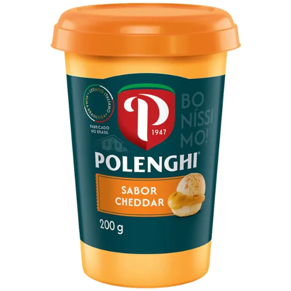 Requeijão Cremoso Polenghi Cheddar - 200gr - Imagem 1