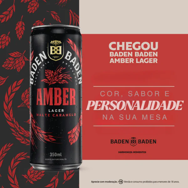 Cerveja Baden Baden Amber - 350ml - Imagem 2