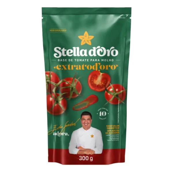 Extrato Stella Extrato de Tomate Stella d'Oro Sachê - 300gr - Imagem 1