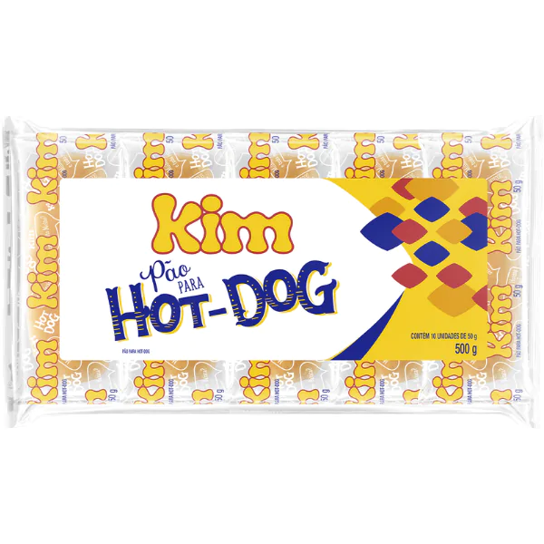 Hot Dog Kim Pão Hot Dog Kim- 500gr - Imagem 1