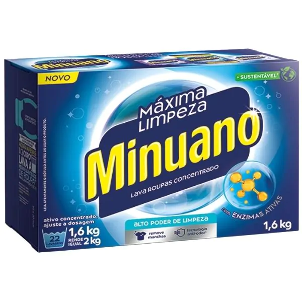 Sabão em Pó Minuano Limpeza - 1,6Kg