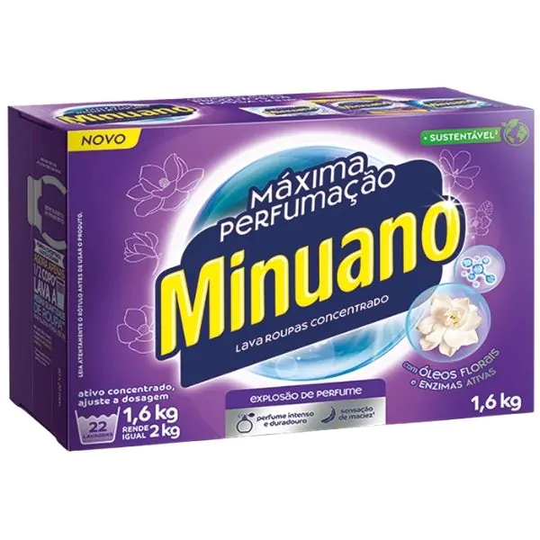 Sabão em Pó Minuano Perfuma - 1,6Kg