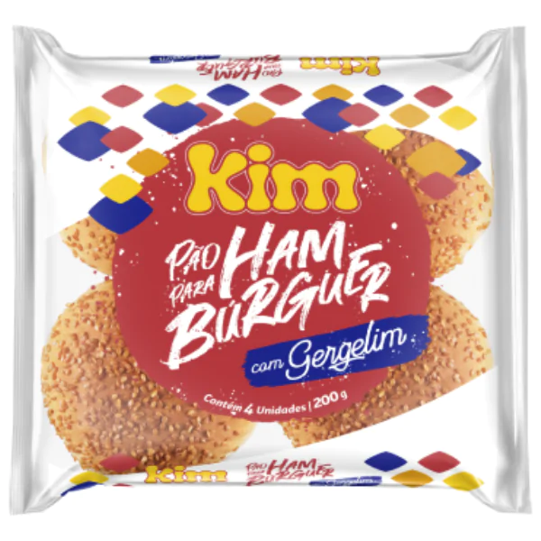 Pão de Hamburguer com gergelim Ki Pão de Hambúrger com Gergelim Kim- 200gr - Imagem 1